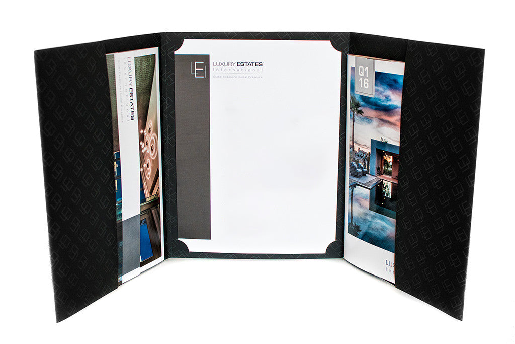 3 Folder Tri-Fold Pocket Folder – Luxury Estates International